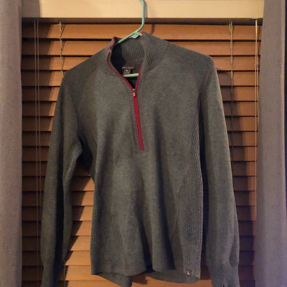 Gray Eddie Bauer zip up jacket!